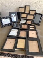 15 - black picture frames