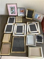 17 - silver and gold picture frames