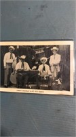 Jimmy Riddle and his band post card. 1960s