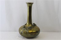 Vintage Large Brass Bird Vase