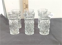 Pressed Glass Shot Glasses