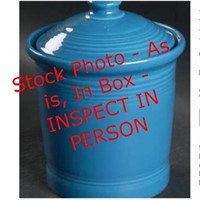 Fiesta small canister w/ lid - blue