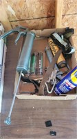 Grease gun & garage related items