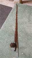 Antique fishing rod and reel