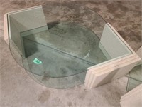 Tear Drop Glass Shelf Coffee Table