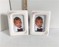 Pair of Porcelain Picture Frames