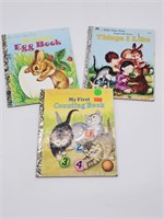 LOT OF 3 LITTLE GOLDEN BOOKS