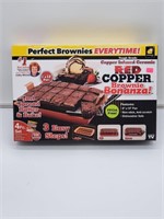 NEW RED COPPER BROWNIE BONANZA PAN