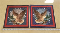 17"x17" Eagle Quilts Pair