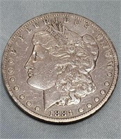 1884 VF Carson City Morgan Dollar