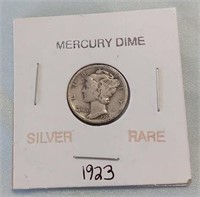 Rare Silver 1923 Mercury Dime