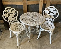 outdoor cast iron table and chairs