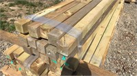 Treated 4x4 10’ Posts, Rough Cut