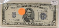 1934-D 5$ SILVER CERTIFICATE