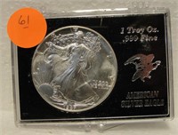 1987 1 TROY OZ AMERICAN SILVER EAGLE