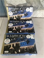 3 Boxes Indoor/Outdoor Christmas Ice Cycle Lights