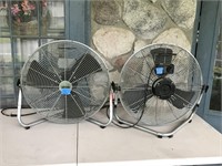 2 Chicago 20” High Velocity Electric Fans