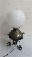 VINTAGE CONVERTED ELECTRIC PARLOR LAMP