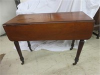 ANTIQUE PRIMITIVE DROP LEAF ENTRY TABLE