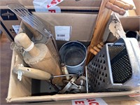 Rolling pins, colander, sifter.