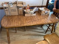 Terry Craft kitchen table with leaf & 4 chairs