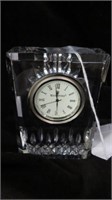 WATERFORD CRYSTAL CLOCK 4"T X 3"W