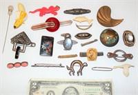 Lot of Vintage Brooches & Pins Some Signed