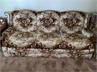 Smith Bros. Floral couch 85in long with matching