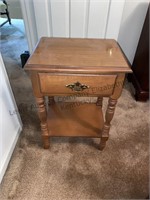 Single drawer end table with dovetail joints.