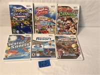 6 Assorted Wii Adventure Games