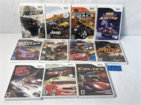 11 Assorted Wii Racing Games