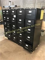 (5) five drawer metal filing cabinets
