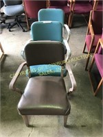 (3) metal chairs