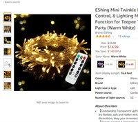 EShing Mini Twinkle Fairy Lights 50 LEDs