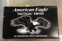 20 ROUNDS AMERICAN EAGLE 5.56 55 GR FMJ