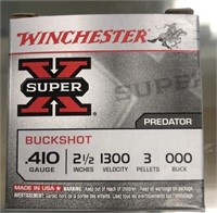 5 ROUNDS WINCHESTER 410 2.5” 3 PEL 000 BUCK