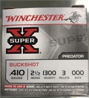 5 ROUNDS WINCHESTER 410 2.5” 3 PEL 000 BUCK