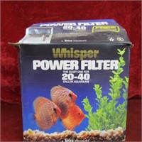 Power filter 20-40 gallon for fish tank.
