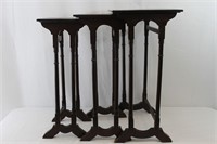 Antique Wood Nesting Tables