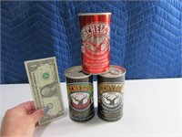 (3) Flat Top SHELL'S Beer Cans Deer Logo Different