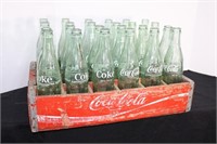 Coca Cola Bottles in Wooden Crate
