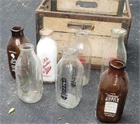 Milk bottles and crate deposit, coopers plains,