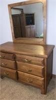 Dresser with Mirror 50 x 22 x 68”