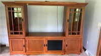 Entertainment Center 3 Sections 8’4” w x 5’10”t x