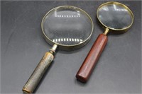 Two Vintage Magnifying Glasses