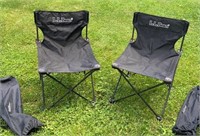 2 L.L. Bean lawn chair with bags - some rust