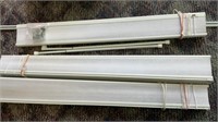 Window Blinds(2) 32” (1) 30”, Curtain Rods (3)
