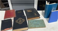 Box lot of Bibles and hymn books