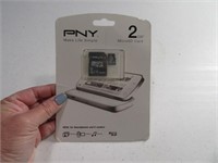 New PNY 2GB MicroSD Memory Card