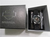 Harley Davidson Themed Timepiece Wrist Watch + Box